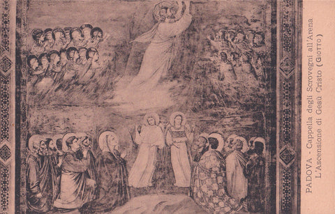 AK Padova. Cappella degli Scrovegni. Giotto. L'Ascensione di Gesu Cristo.