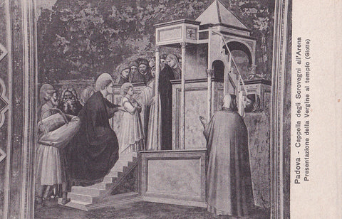 AK Padova. Cappella degli Scrovegni. Giotto. Presentazione della Vergine al tempio.
