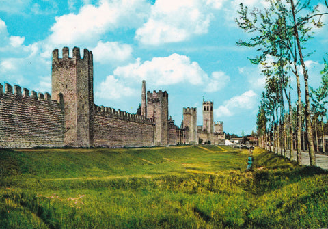 AK Montagnana. Mura Nord e Porta Vicenza.