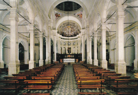 AK Badia di Praglia. Interno Chiesa.