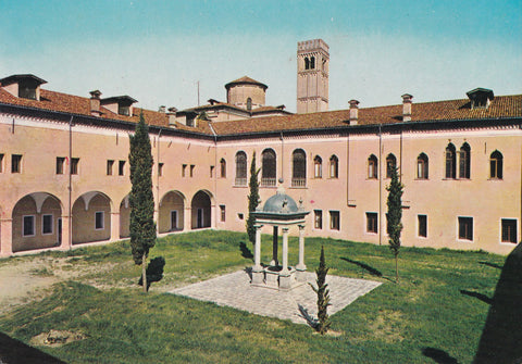 AK Badia di Praglia. Chiostro rustico.