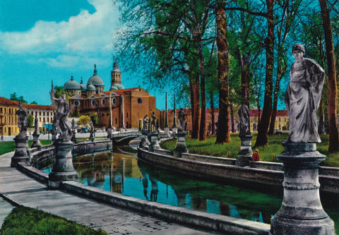 AK Padova. Prato della Valle e Basilica di S. Giustina.