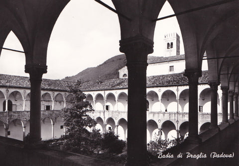AK Badia di Praglia. Chiostro doppio.