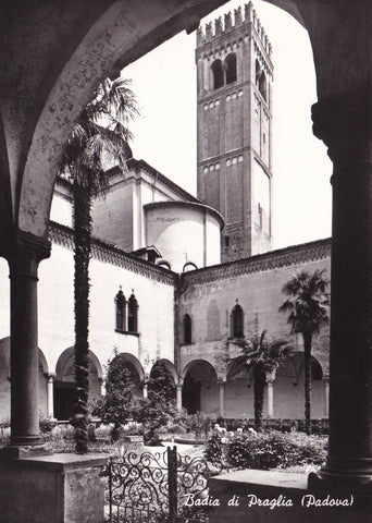 AK Badia di Praglia. Chiostro botanico.
