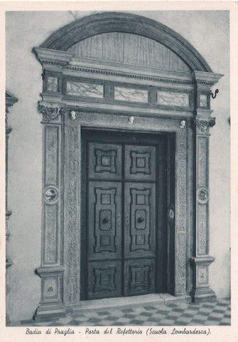 AK Badia di Praglia. Porta del Refettorio (Scuola Lombardesca)