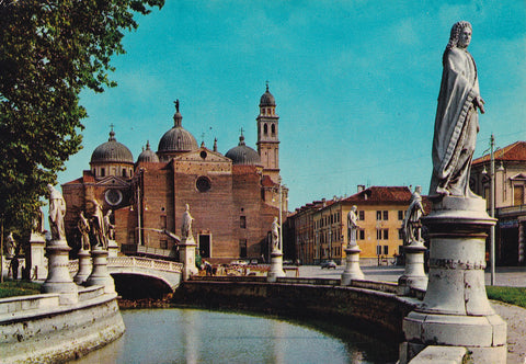 AK Padova. Prato della Valle e Basilica di S. Giustina.