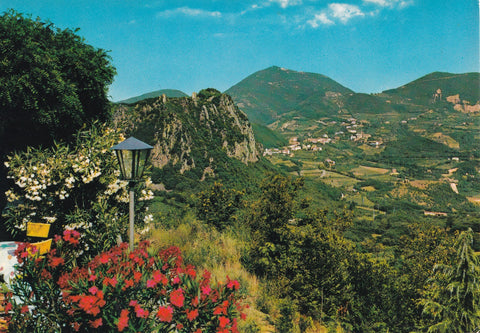 AK Castelnuovo di Teolo - Colli Euganei. Panorama di Teolo visto dalle terrazze del Ristorante 7° Cielo.