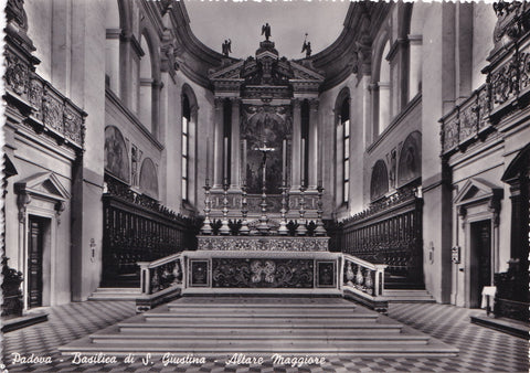 AK Padova. Basilica di S. Giustina. Altare Maggiore.