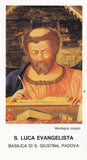 Heiligenbildchen S. Luca Evangelista Basilica di S. Giustina , Padova.