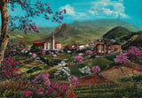 AK Colli Euganei. Panorama di Teolo verso Monte Venda.