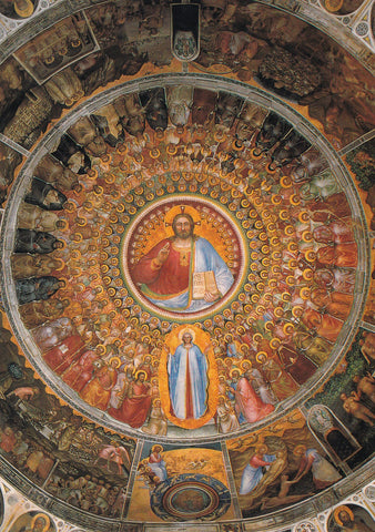 AK Padova Battistero del Duomo Giusto De' Menabuoi. Cupola: Paradiso.