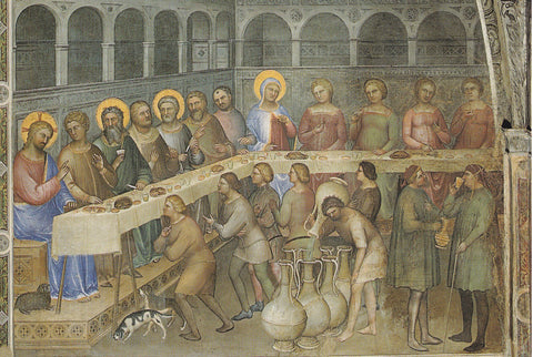 AK Padova Battistero della Cattedrale. Giusto De' Menabuoi. Nozze di Cana.
