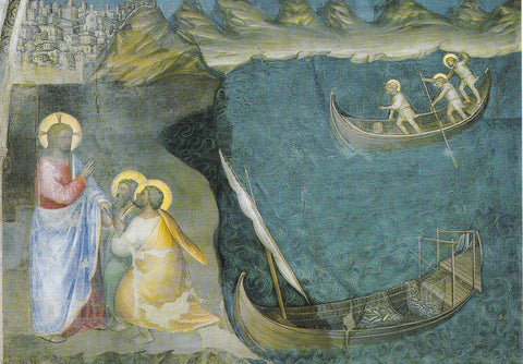 AK Padova Battistero della Cattedrale. Giusto De' Menabuoi. Vocazione di Andrea e Simon Pietro.