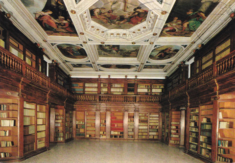 AK Badia di Praglia. Biblioteca antica.