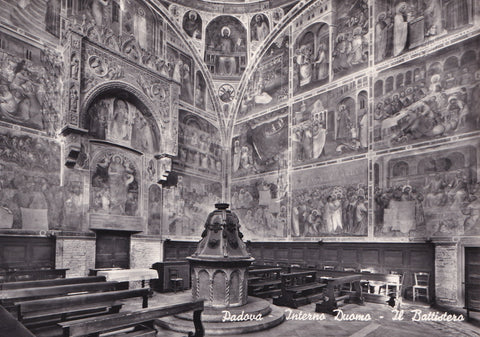 AK Padova Interno Duomo. Il Battistero.
