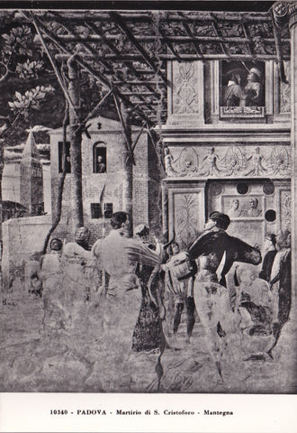 AK Padova Chiesa degli Eremitani. Martirio di S. Cristoforo - Mantegna.