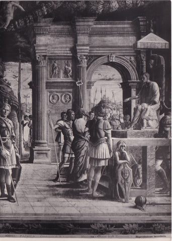 AK Padova Chiesa degli Eremitani. Condanna di S. Giacomo - Mantegna.