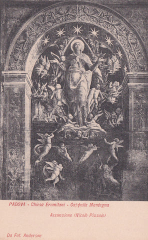 AK Padova Chiesa Eremitani. Cappella Mantegna Assunzione (Nicolo Pizzolo)