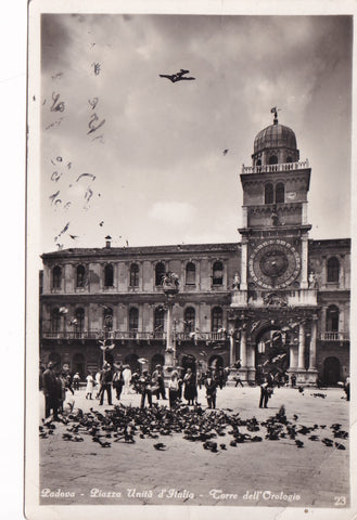 AK Padova. Piazza Unita d'Italia. Torre dell'Orologio.