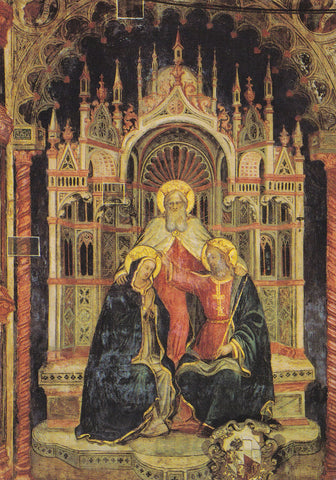 AK Padova. Sala della Ragione. Guariento Incoronazione della Vergine.