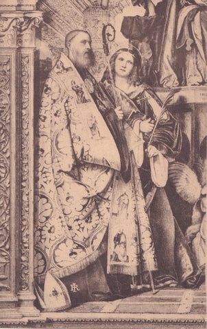 AK Padova. Museo Civico. Romanino Gerol. Madonna e i Santi (Particolare)