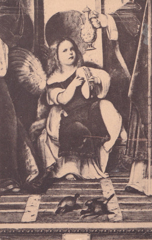 AK Padova. Museo Civico. Romanino Gerol. Madonna e i Santi (Particolare)