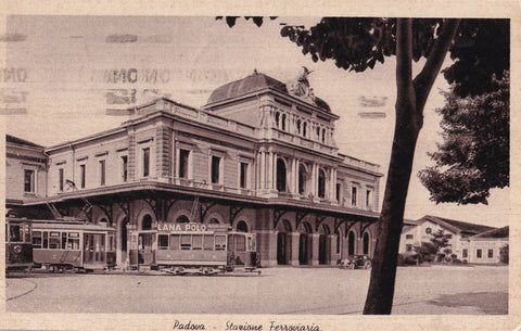AK Padova. Stazione Ferroviaria. (1937)