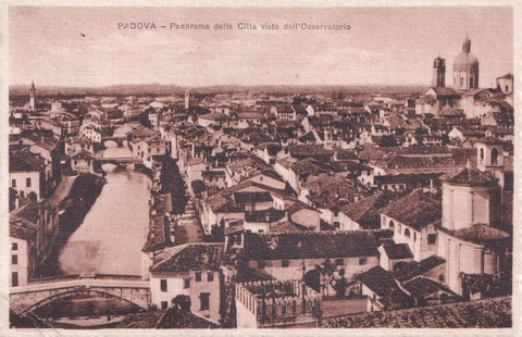 AK Padova. Panorama della Citta visto dall'Osservatorio.