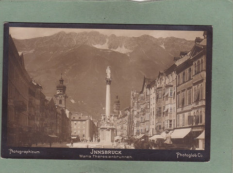 Foto Innsbruck. Maria Theresienbrunnen.  (vor 1900)