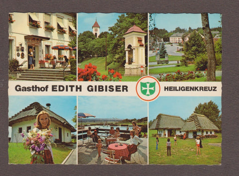 AK Heiligenkreuz im Lafnitztal. Gasthof Edith Gibiser.