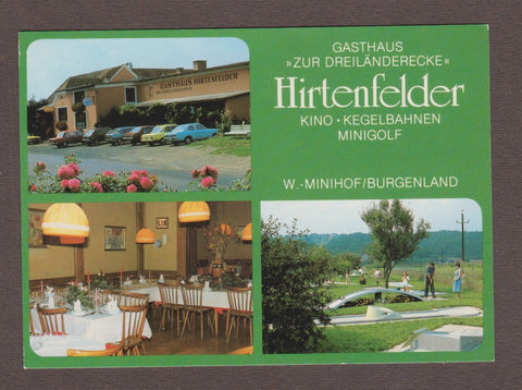 AK Windisch-Minihof. Gasthaus Zur Dreiländerecke Hirtenfelder.