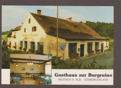 AK Neuhaus am Klausenbach. Gasthaus zur Burgruine. Richard Sampl.