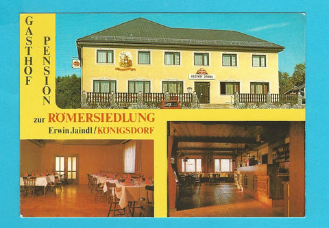 AK Königsdorf. Gasthof Pension zur Römersiedlung. Familie Jaindl.