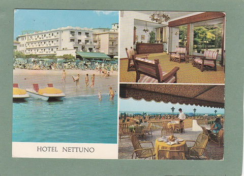 AK Lido di Jesolo. Hotel Nettuno,Via Bafile XXIII.