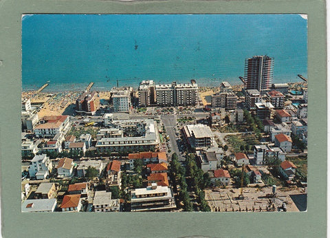 AK Jesolo Lido. Veduta aerea e Piazza Milano.