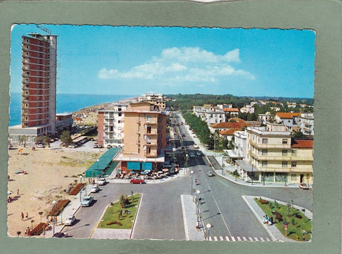 AK Lido di Jesolo. Piazza Milano – Hotel Caravelle.