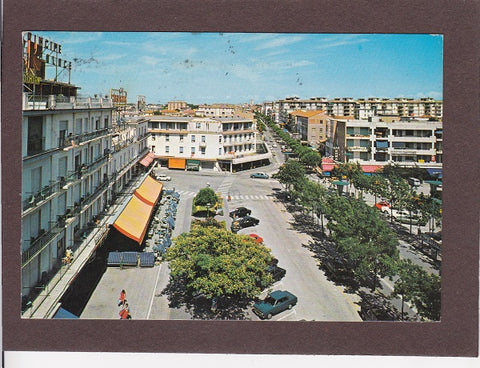 AK Lido di Jesolo. Piazza Mazzini e Via Bafile.
