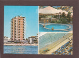 AK Lido di Jesolo. Hotel Caravelle. Piazza Milano.