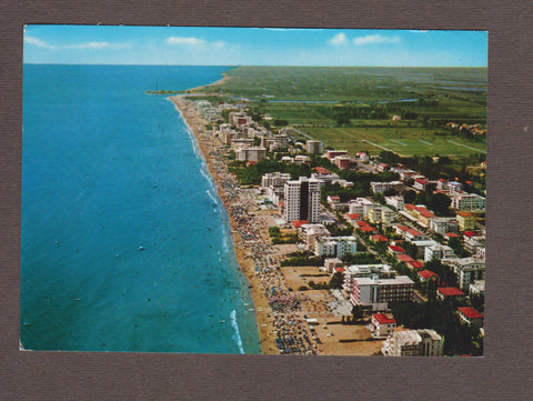 AK Lido di Jesolo. Veduta aerea della spiaggia. (um1966)