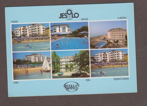 AK Jesolo. Rivella's Hotels. (Niagara, Ermitage, La Bussola, Elpiro, Royal)