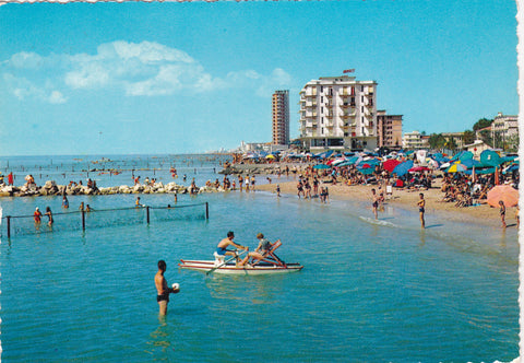 AK Lido di Jesolo. La Spiaggia - Hotels Termini e Caravelle.