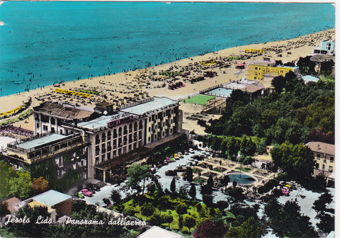 AK Jesolo Lido - Panorama dall'aereo. (Grand Hotel)