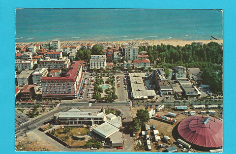 AK Jesolo Lido. Veduta aerea e Piazza Brescia.