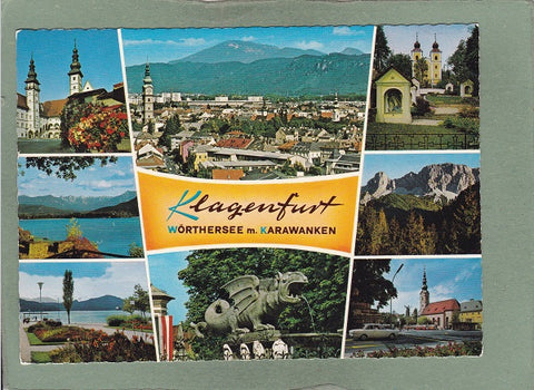 AK Klagenfurt. Wörthersee mit Karawanken.