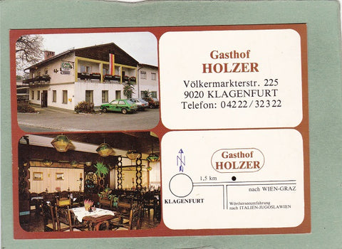 AK Klagenfurt. Gasthof Holzer. Völkermarkterstr. 225.