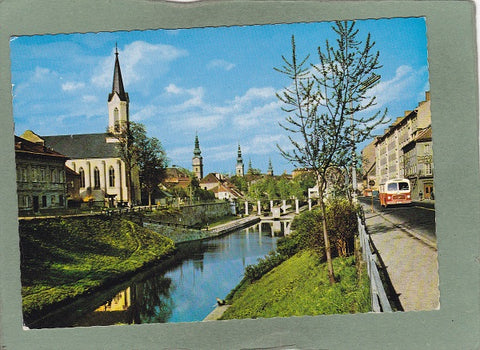 AK Klagenfurt. Villacherstraße mit Lendkanal.