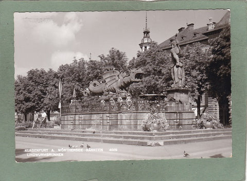 AK Klagenfurt a. Wörthersee. Lindwurmbrunnen.