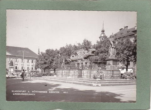 AK Klagenfurt a. Wörthersee. Lindwurmbrunnen.