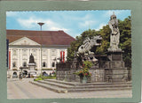 AK Klagenfurt Lindwurmbrunnen mit Rathaus.
