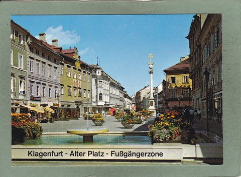 AK Klagenfurt. Fußgängerzone „Alter Platz“.